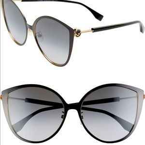 Fendi 60 mm Cat Eye Sunglasses